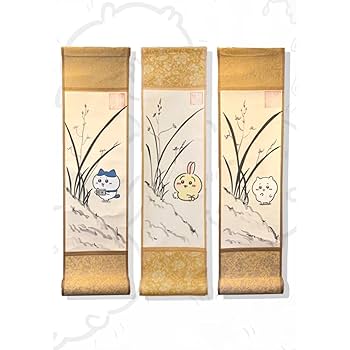 巻物　掛軸　絵　まとめ売り 巻き寿司掛け軸 インテリア 掛け軸 掛軸 アートお寿司 可愛い