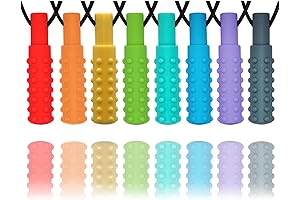 8 Pack Sensory Chew Necklaces for Boys, Girls, Kids, Adults with Autism ADHD
