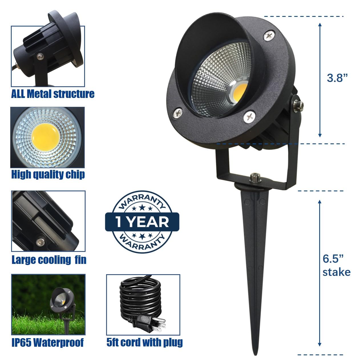 ライト・ランタン LED spotlight set of 2 wagan2484_spotlight-