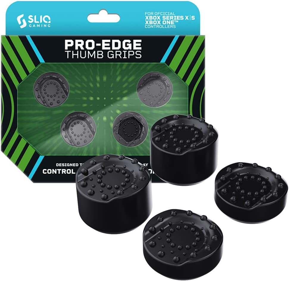 Sliq Gaming Pro-Edge Thumb Grip for Xbox Series X|S & Xbox One Controllers - Black