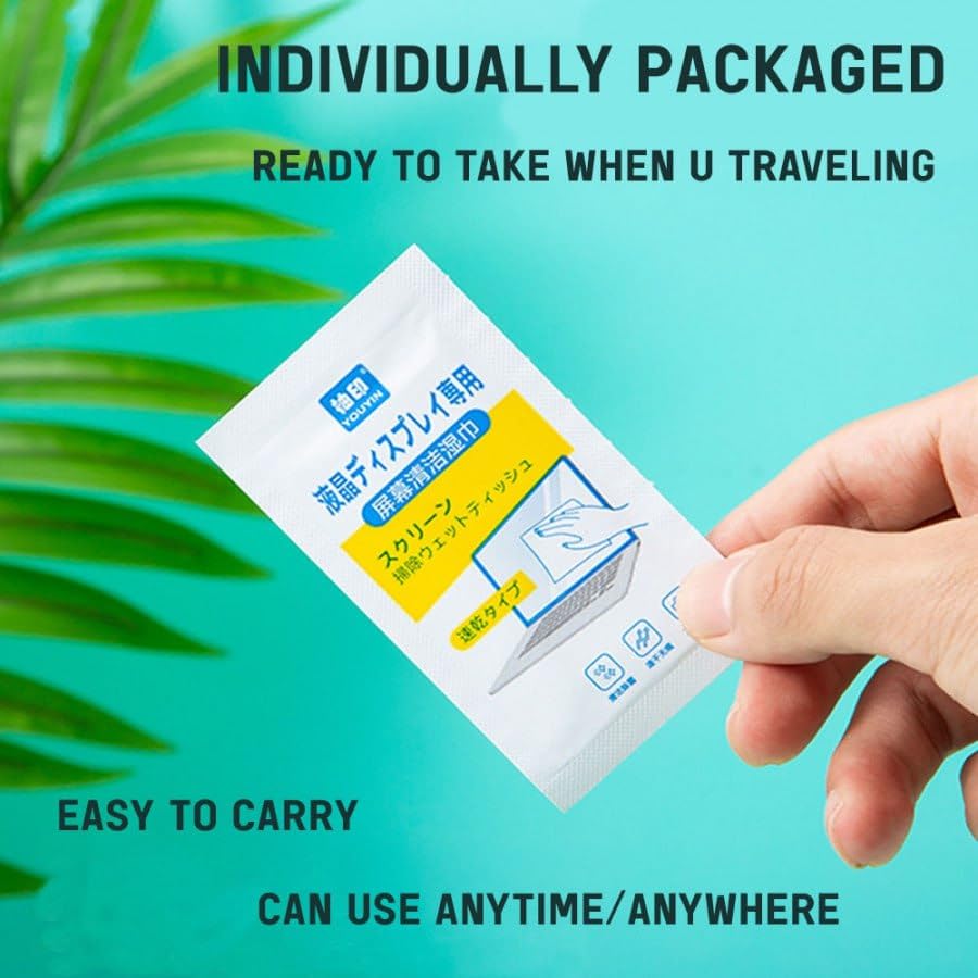 Wet Dry Wipes Pre-Moistened Lens Cleaning Wipes for Spectacles, Binoculars, Mobiles, Tablets, Laptops, LCD Display, Cameras Set(Pack of 1)(50 PCS) 4