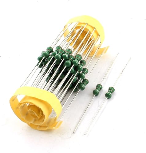 IIVVERR 50Pcs Electronic Component 12W 22uH 10% Color Ring Inductors 4x10mm (50 piezas de componentes electrónicos 1 2W 22uH 10% Inductores de