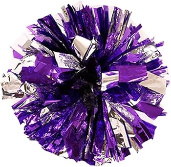 ポンポン(紫) Amazon.co.jp: チアポンポン メッキポンポンキラキラポンポン 応援