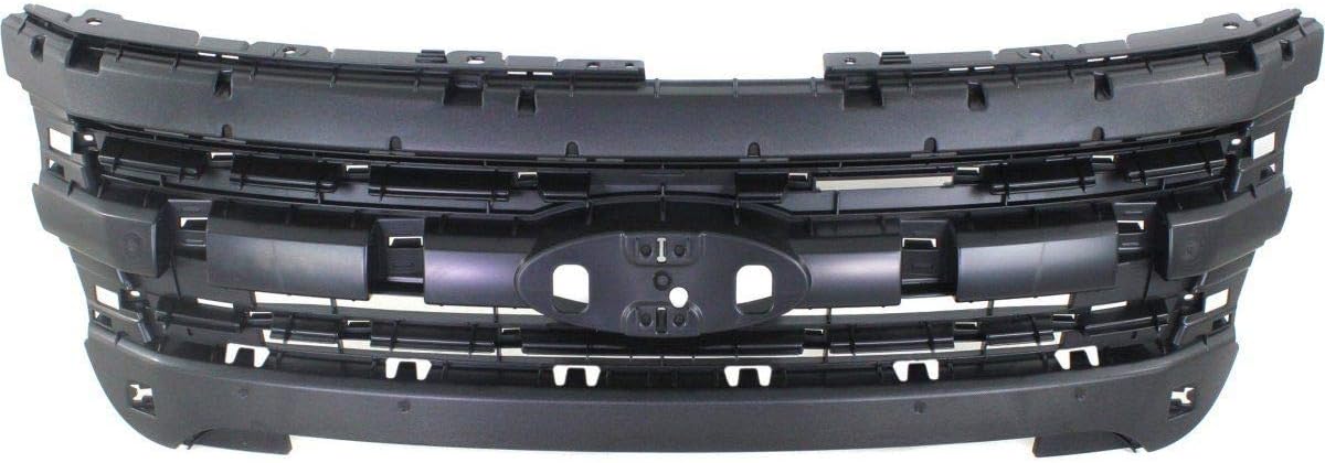 FITRITE AUTO PARTS New Header Panel For 2011-2015 Ford Explorer/Explorer Police, Inner Grille Mounting Panel, Black, Police 3.7L Engine BB5Z8A284AA FO1223118