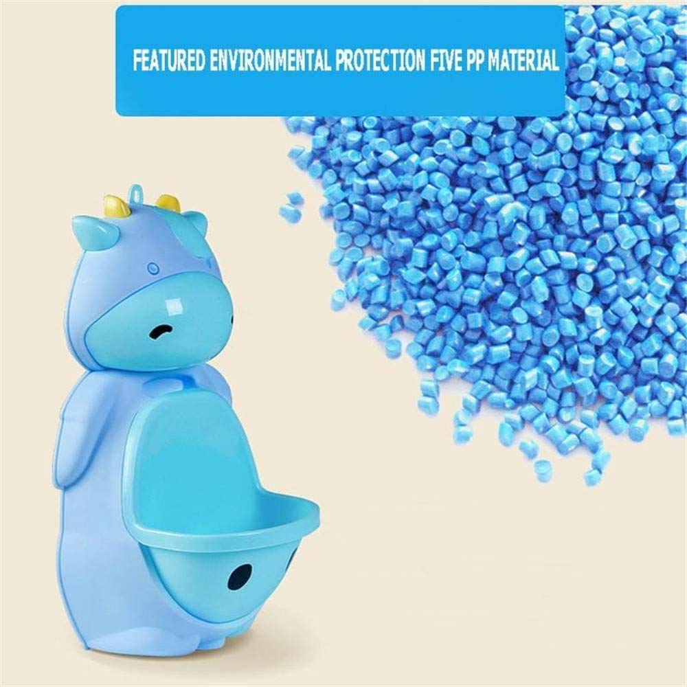 Urnata di Formazione del vasino della Forme della Mucca Sveglia per i Ragazzi con Il Bersaglio di puntamento Divertente, Il Toddler Boy Toilet Pee Trainer - Blu (Color : Purple)