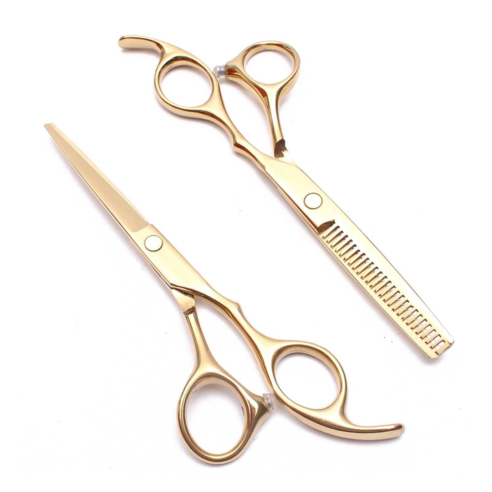 Schere Zum Haareschneiden 5,5 Zoll Oder 6 Zoll Friseursalon, Friseurschere, Friseursalonbedarf, Professionelle Friseurschere, Flach Geschnittene Effilierschere Ha,Goldschneiden-Q