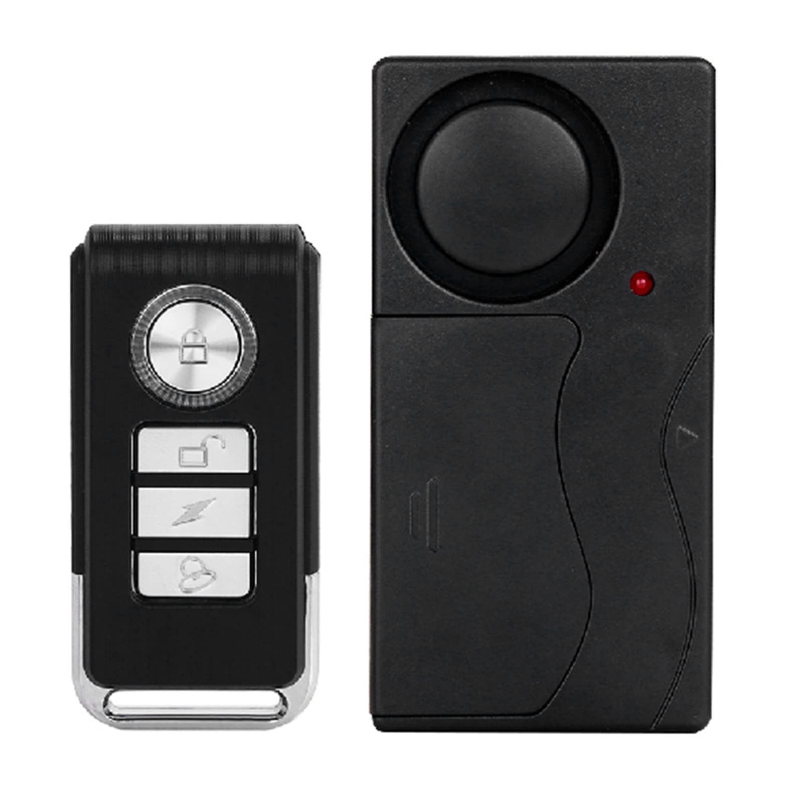 Shkalacar Alarm rowerowy 110 dB, bezprzewodowy czujnik ruchu wibracyjnego Czujniki bezpieczeństwa do rowerów motocyklowych Alarm rowerowy z pilotem