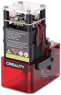 Creality 3D Printer Laser Engraver Module Ender 3 S1 Laser Engraving Attachment 1.6W 24V 450nm Blue-Violet Light, Upgrade Safety Cover and Fixed Focus, for Ender 3 S1, Ender 3 S1 Pro & Ender 3 S1 Plus