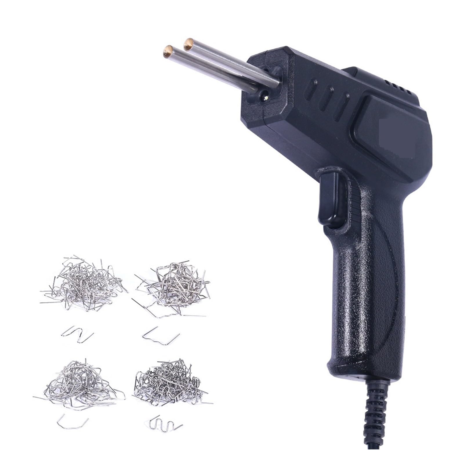 Zgrzewarka Do Plastiku 70W Pistolet Gwoździ Na Gorąco Lutownica Zszywki Zderzak Naprawa Zestaw Narzędzi Samochodowych Zszywacz Szybkie Nagrzewanie Wysoka Wydajność(Black,SET 01)