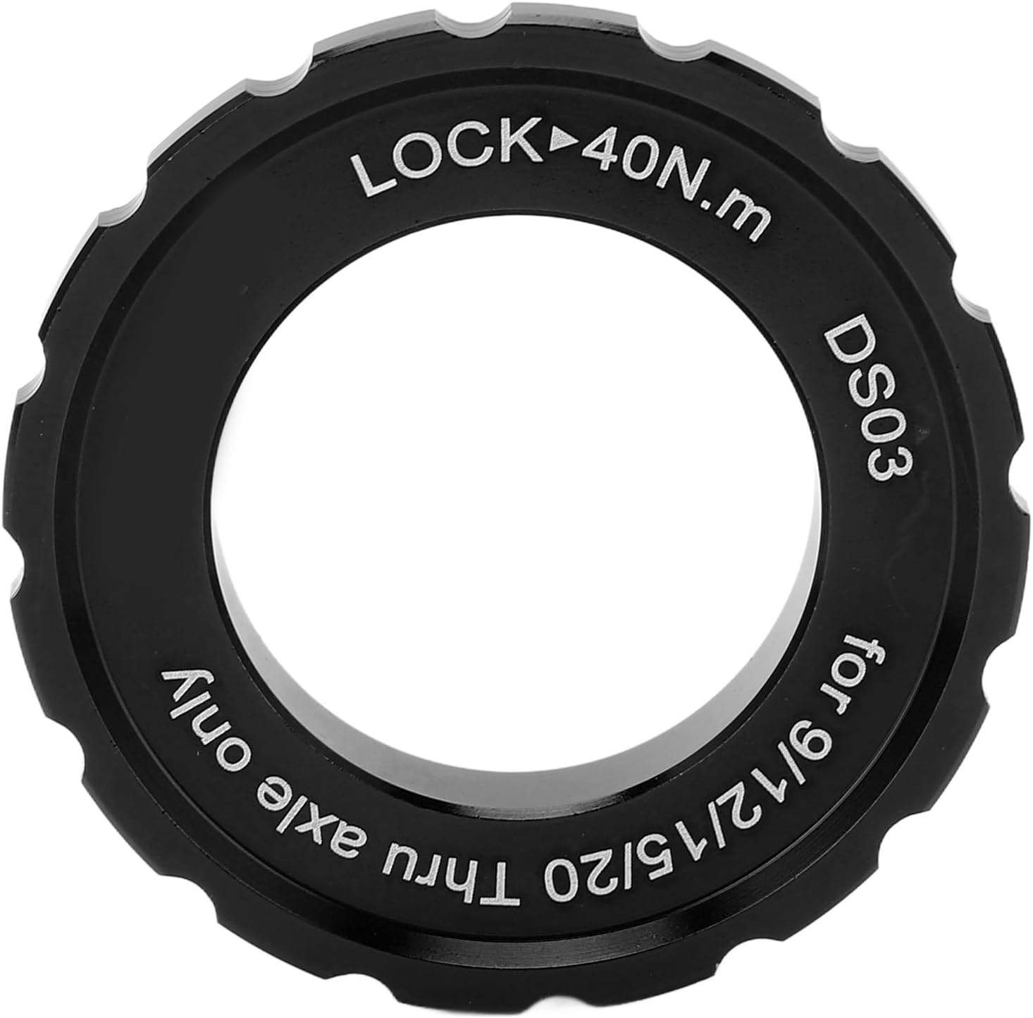 Alomejor Centerlock Lockring, Lightweight Aluminum Alloy Black Finish Disc Brake Adapter for Mountain Biking Road Cycling commuters Bike Mechanics