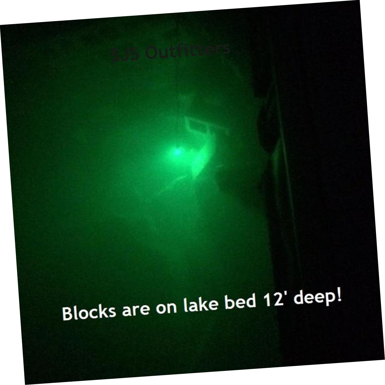 GANAZONO 1pc Fishing Lamp Underwater for Night Fishing Fish for Boats Kayaks and Docks for Freshwater and Use