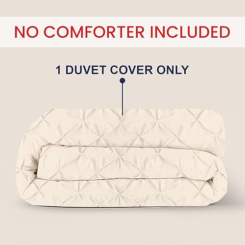 Miniatura 2 de Kotton Culture Funda de edredón de 1000 hilos, 1 pieza, 100% algodón egipcio, transpirable para todas las estaciones, con cremallera y lazos en las