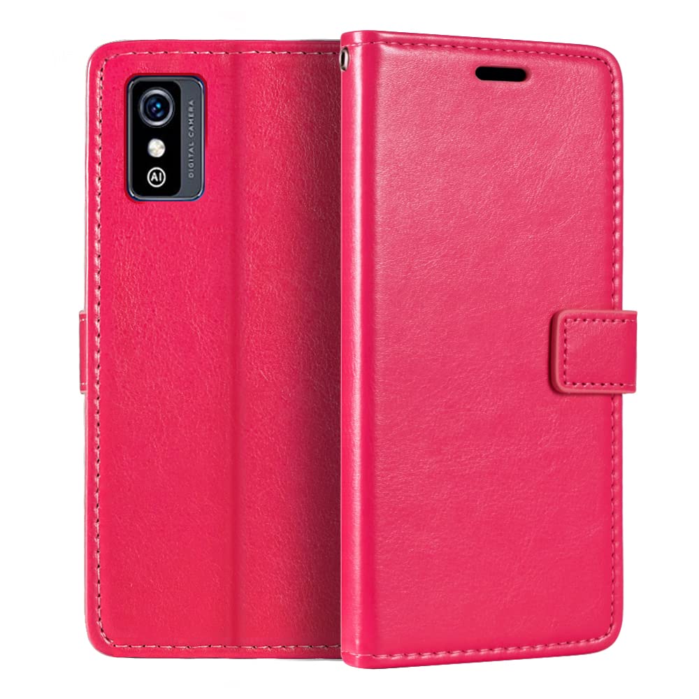 TienJueShi Rose Fiore Stand Portafoglio TPU Silicone in Pelle Cellulare Caso per ZTE Blade V Smart 6.5 inch Case Copertina Custodia Protettiva Cover
