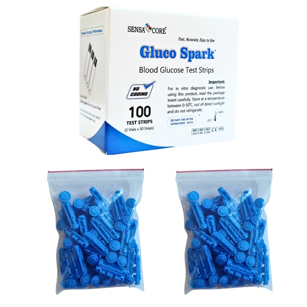 B-Arm Glucospark 100 Strips And 100 Sterile Twisted Lancets Combo-Compatible Only With Glucospark Glucose Meters|Meter Not Included (B0CY88QGHG) Amazon Price History, Amazon Price Tracker