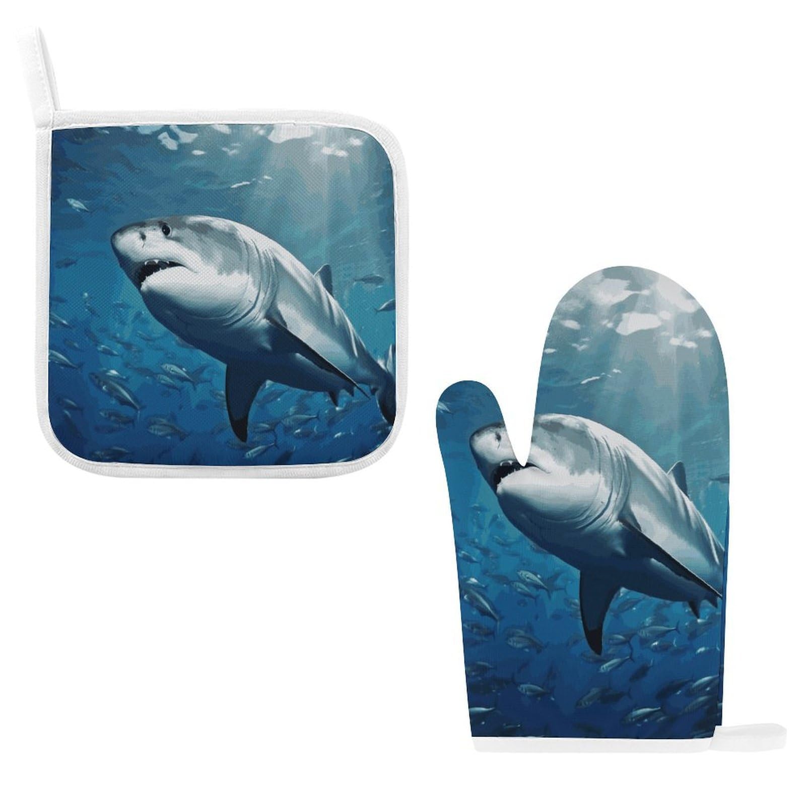 Fodpand Style Fish In Underwater Oven Mitts And Pot Holders Sets