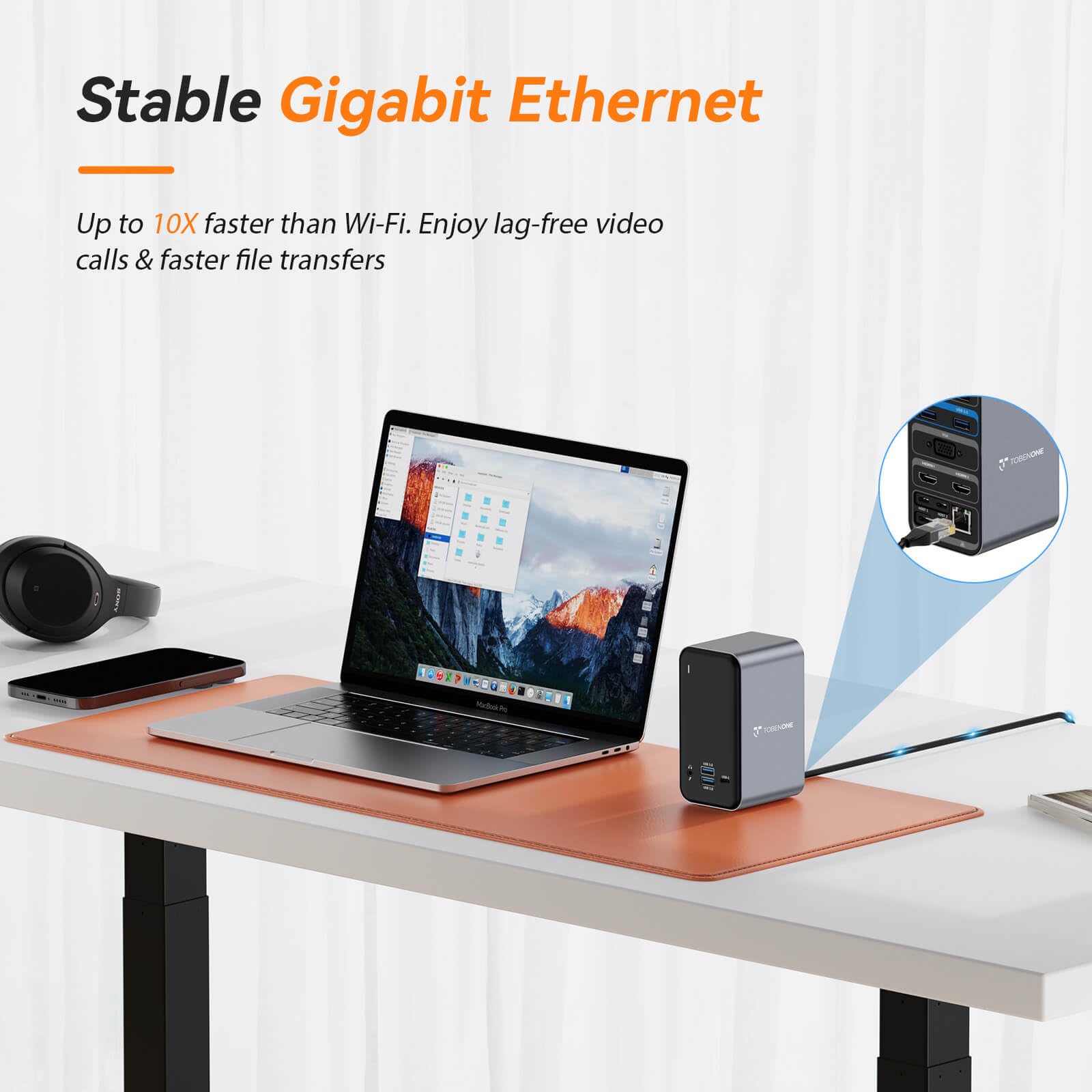 TobenONE 15-in-2 MacBook Pro Docking Station, Dual 4K Monitor, Plug & Play — Amazon image 6