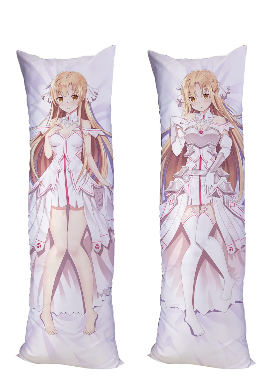 Sword Art Online Yuuki Asuna Cushion Cover Pillow Case Peach Skin 150x50cm(59in x 19.6in) Pillowcase