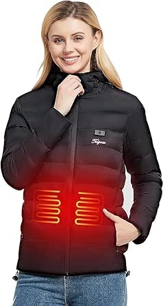 Telguua Beheizbare Handschuhe - Wasserdicht Mit 5500mAh Akku Für Winter