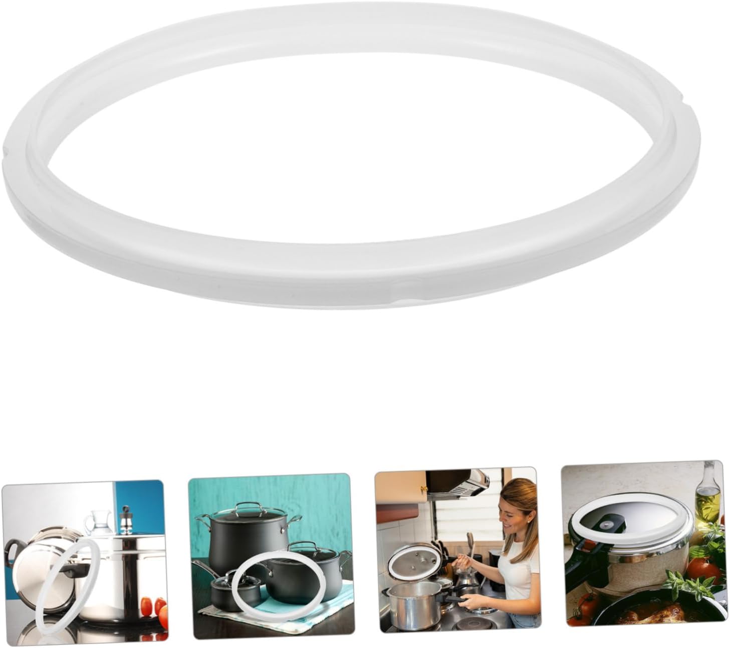 OUNONA 1 Set Silicone Pressure Cooker Ring Sealing Gasket for Accessory for Pressure Cookers and Flexible Design