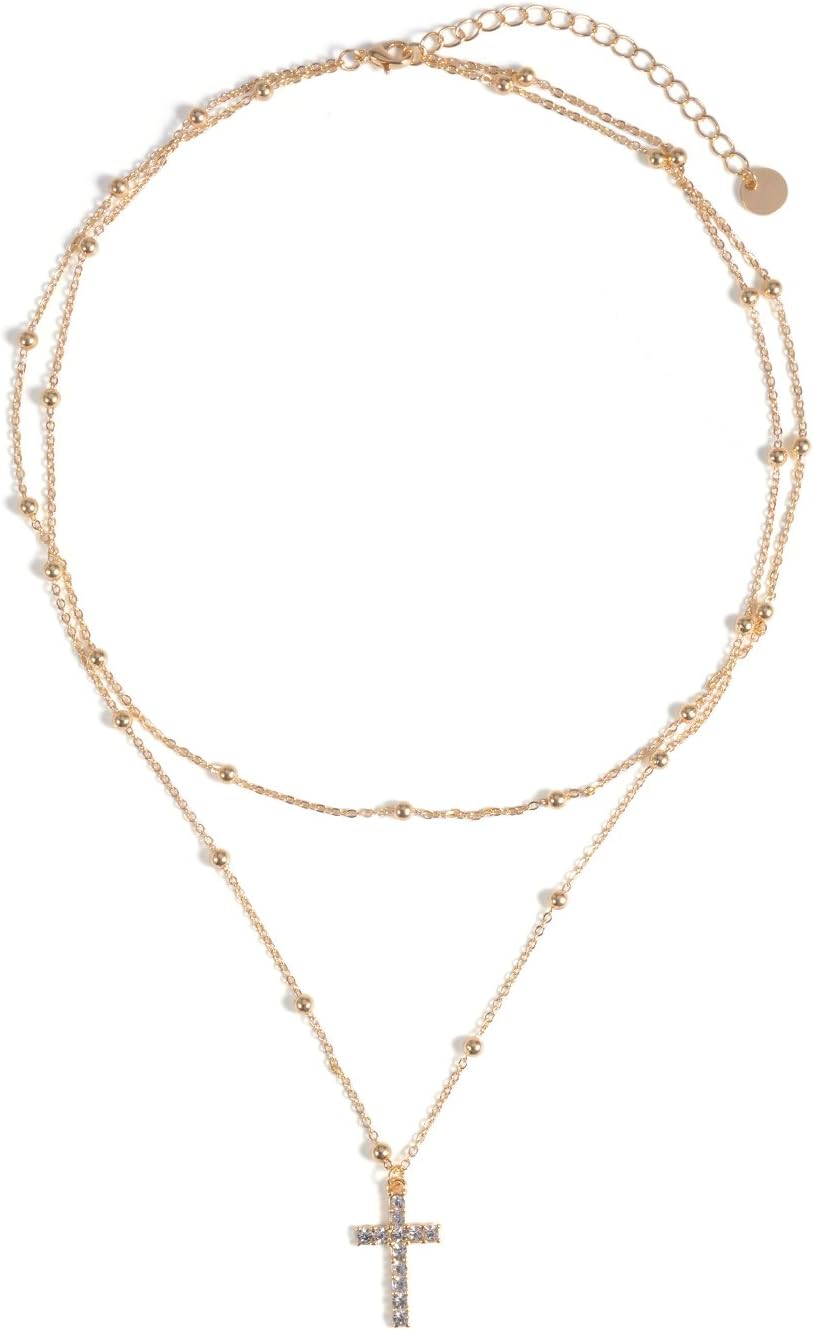 Manerson Star Moon Pendant Choker Necklace Sequins Chain Jewelry for Women Wedding (Gold#4)