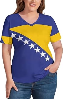 Women's T Shirts Deep V Neck Short Sleeve Tops Tee Blouse Summer Shirt