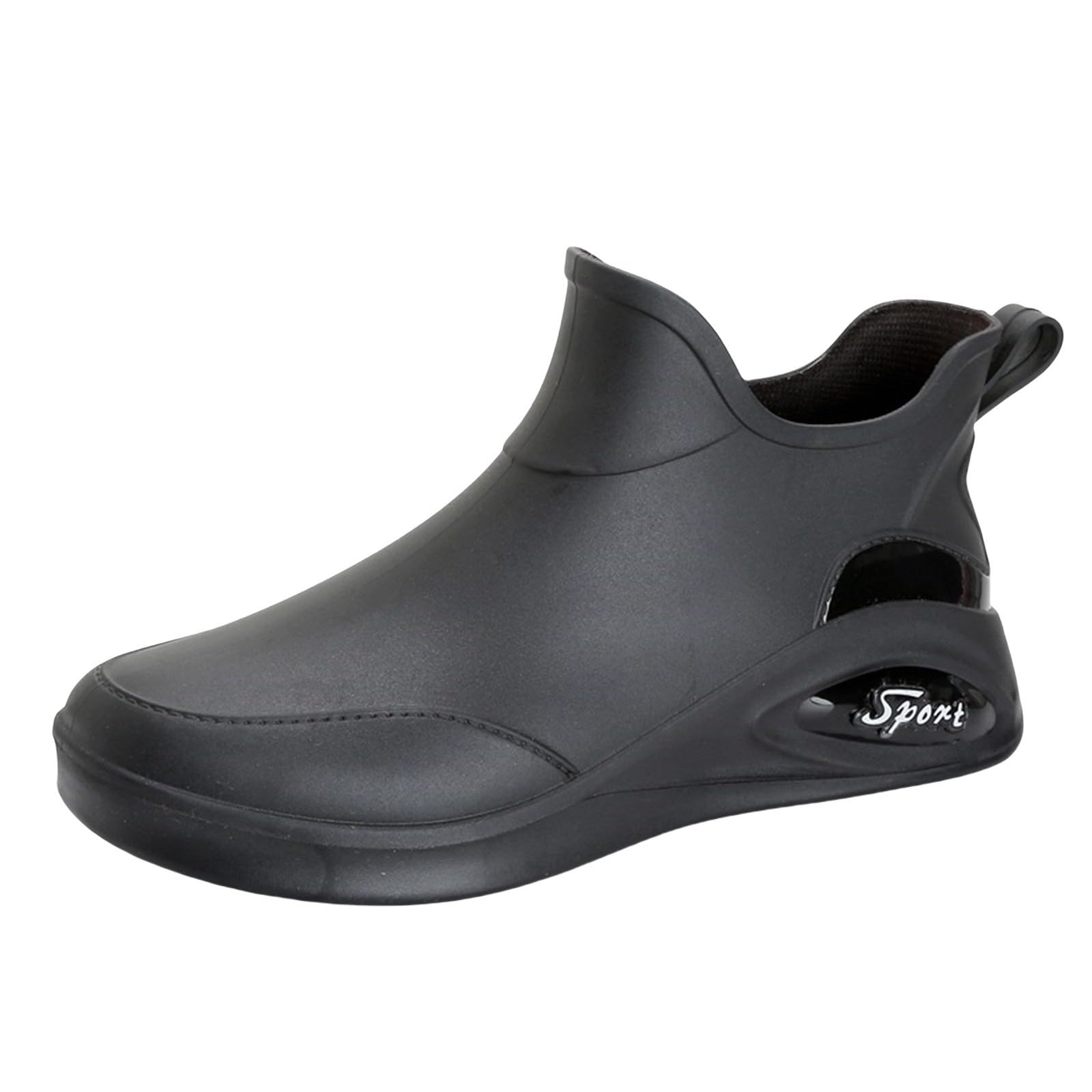 Botas de lluvia para hombre, botas de lluvia antideslizantes, zapatos de jardín, botas de lluvia, botas de goma, botas de goma cortas, botas de tobillo, impermeables, botines de goma para exteriores