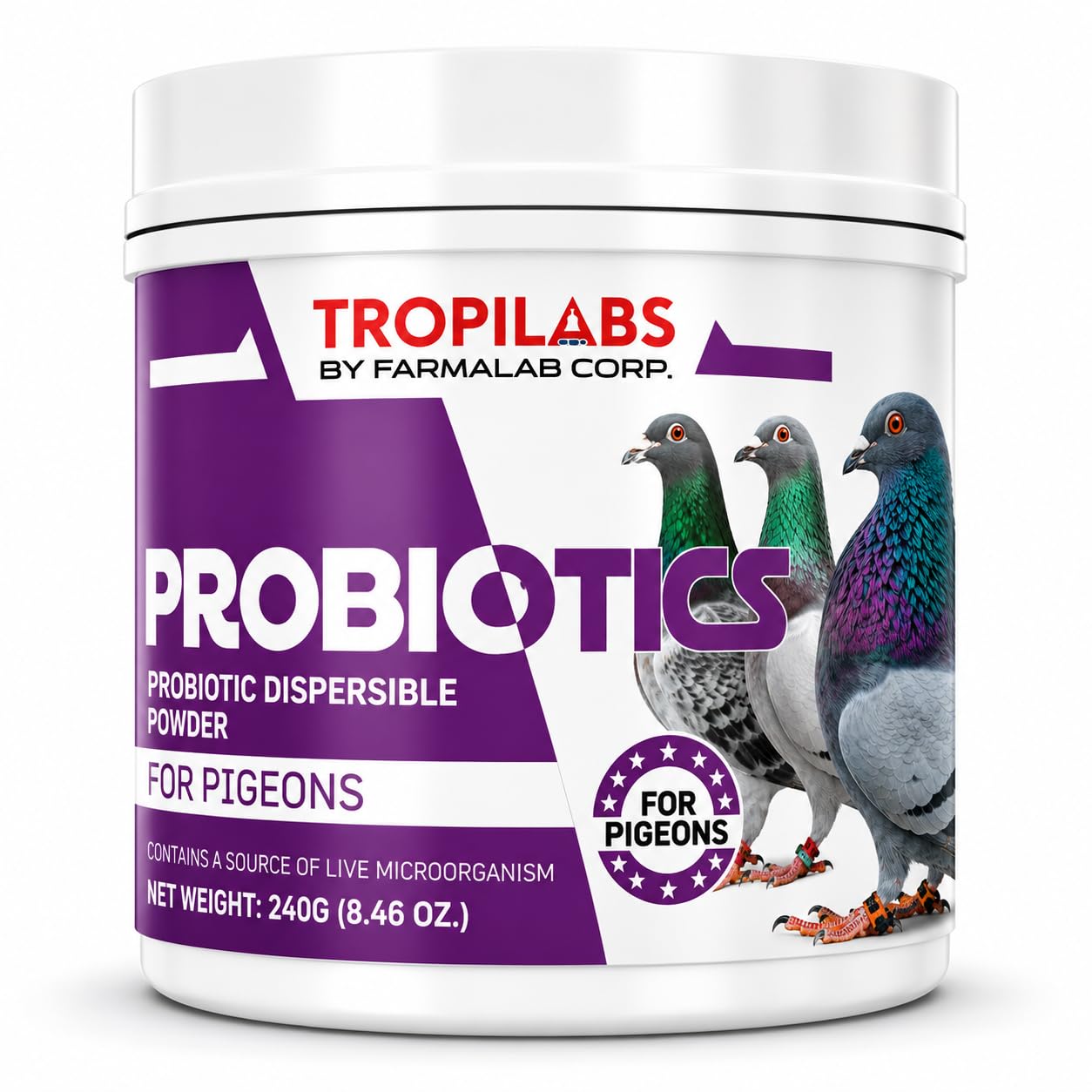 Amazon.com : Probiotics Powder Pet for Pigeons, para Palomas