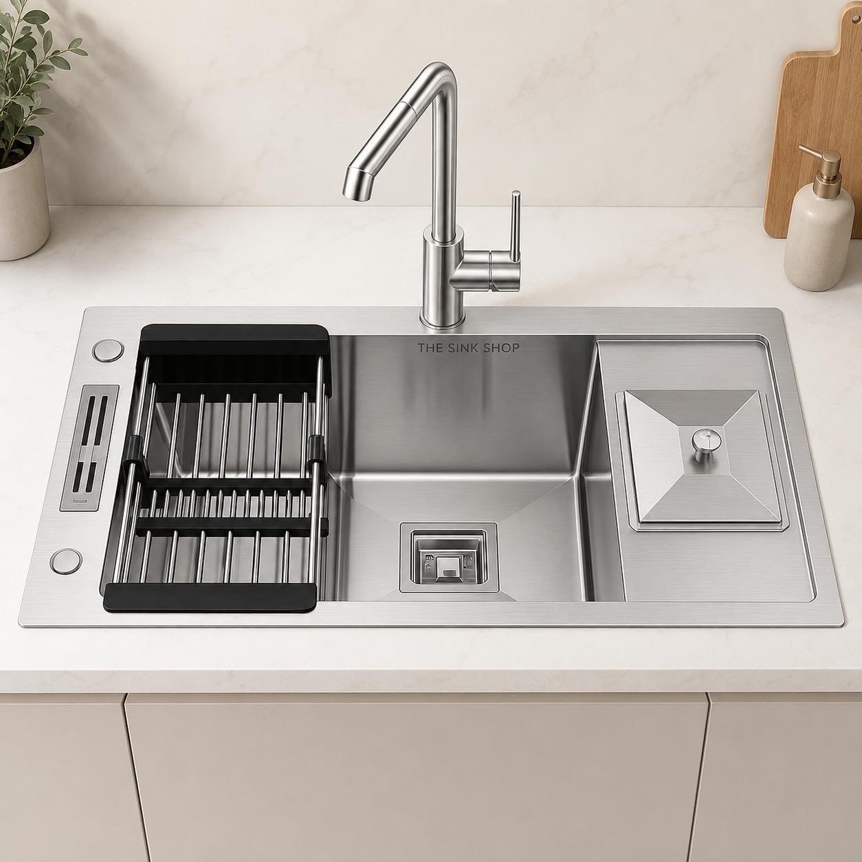 Stainless Steel Double Bowl Kitchen Sink - THE SINK SHOP -32