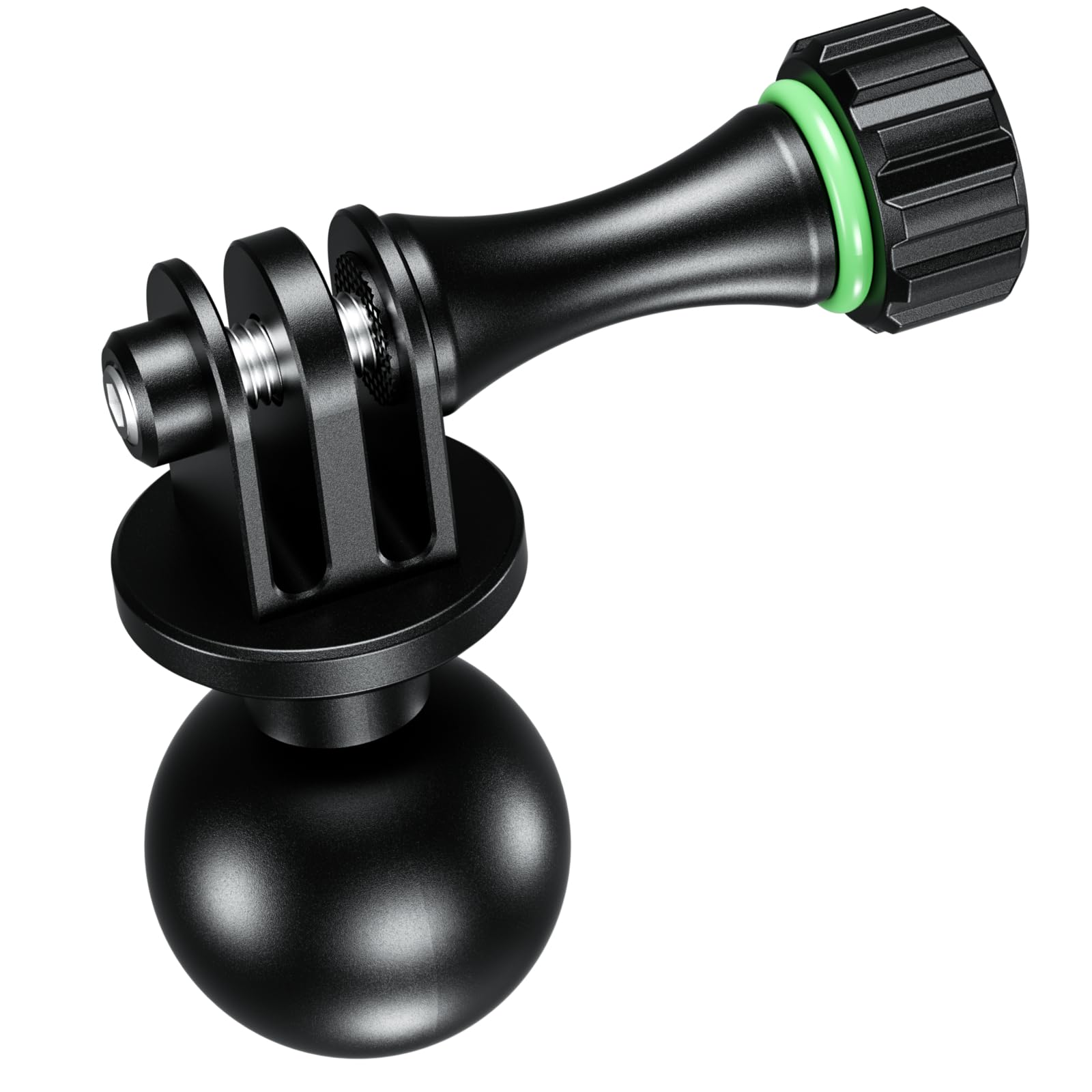 BRCOVAN 1'' Ball Tripod Mount Adapter with Camera 1/4"-20 Threadt, Aluminum Alloy, Compatible with RAM Mounts B Size 1'' Ball Double Socket Arm, for