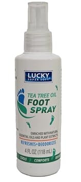 Generic Foot Tea Tree Oil Foot Spray 4oz Bottle Refreshes And Deodorizes