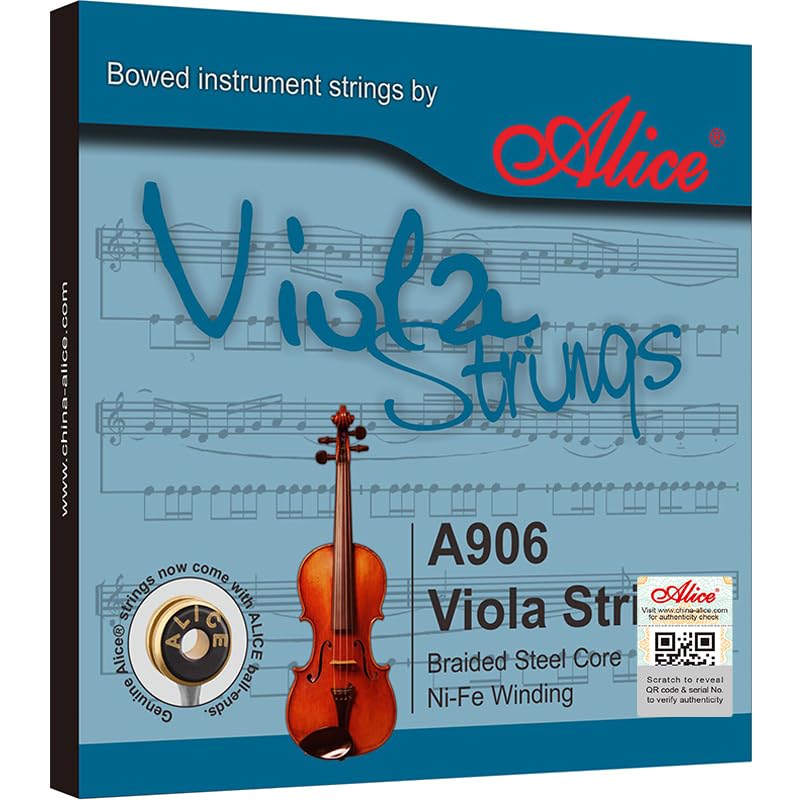 A906 Viola String Set, Braided Steel Core, Ni-Fe Winding A906-image-48