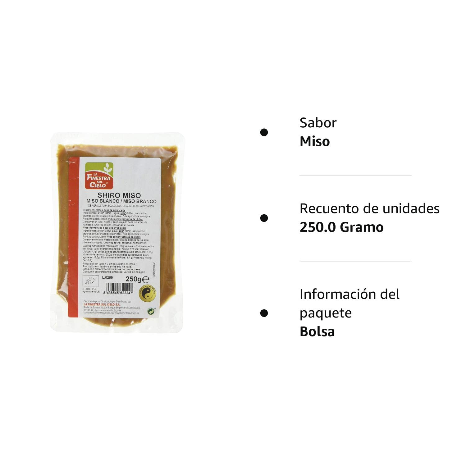La Finestra Sul Cielo Shiro Miso 250 gr