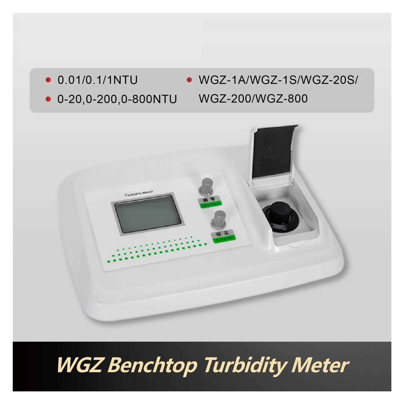 Misuratore Di Torbidità Da Banco, Del'acqua Laboratorio Digitale, Nefelometrico Preciso, Facile Da Leggere(WGZ-20S)