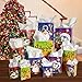 Besti Christmas Bags - Holiday Gift Bag Set with Tags In Assorted Sizes, Flat Wrap, & White Tissue Paper (28-Piece Set) 3 sizes Present Wrapping, Santa Claus, Snowman, Penguin, & Reindeer Design