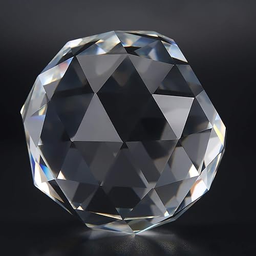 Miniatura 9 de HEEPDD Bola de prismas transparente, bola de cristal atrapasoles de cristal brillante arco iris prisma globo pisapapeles para decoración de ventanas
