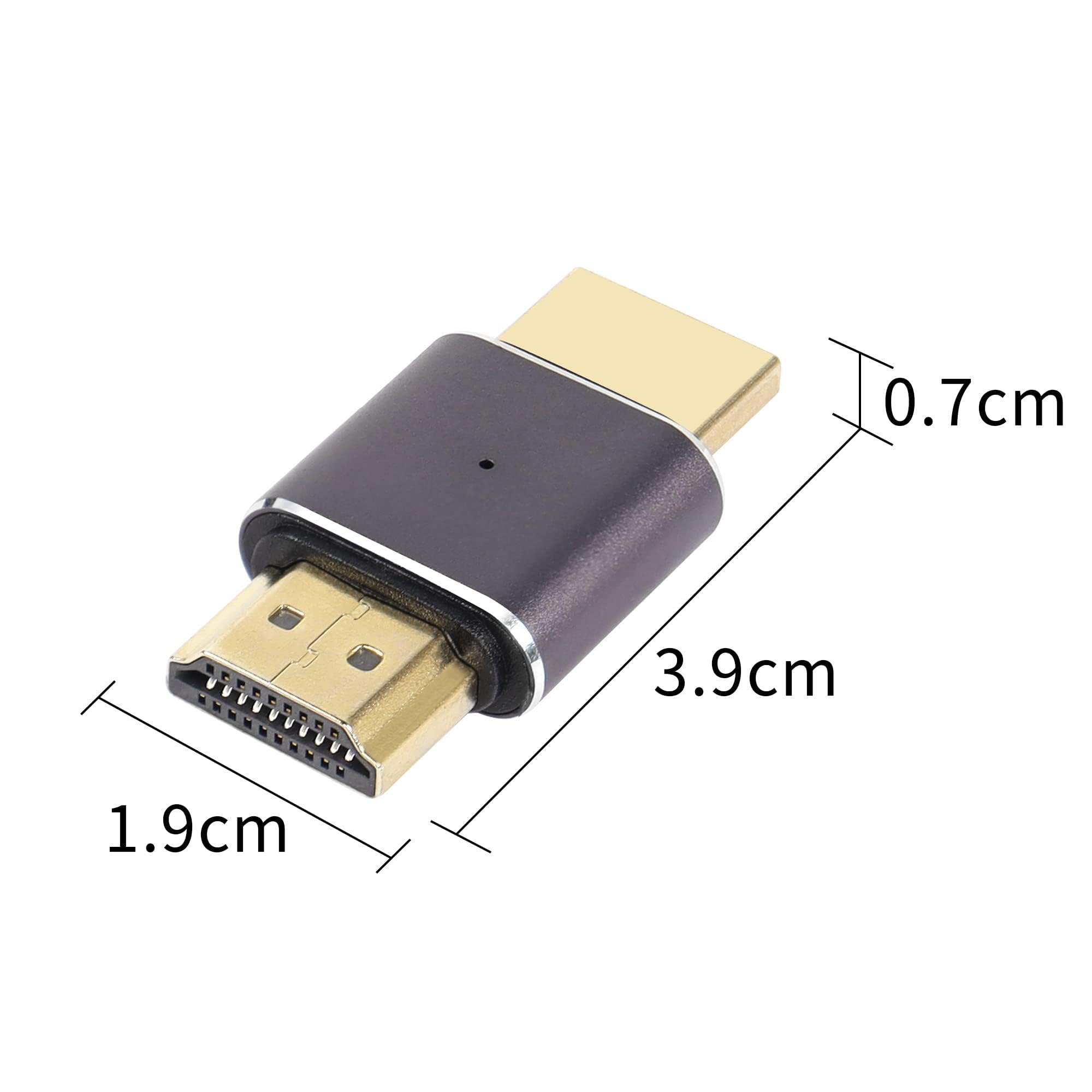 Adaptateur HDTV mâle à mâle 8K 60Hz HDTV 2.1 UHD Connecteur 3D Extender 2 Packs