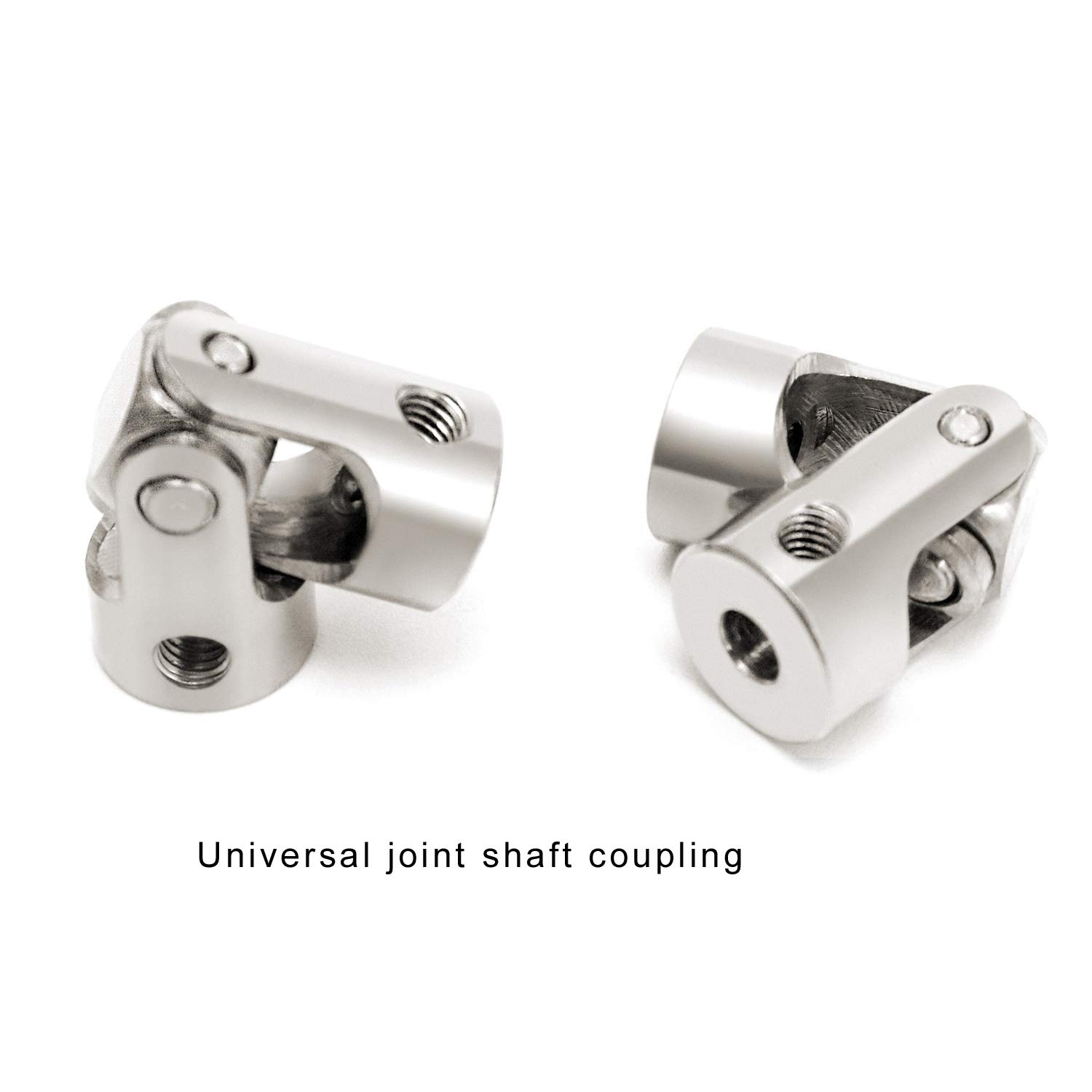 QWORK 4 Pack 3mm Universal Steering Shaft Coupling