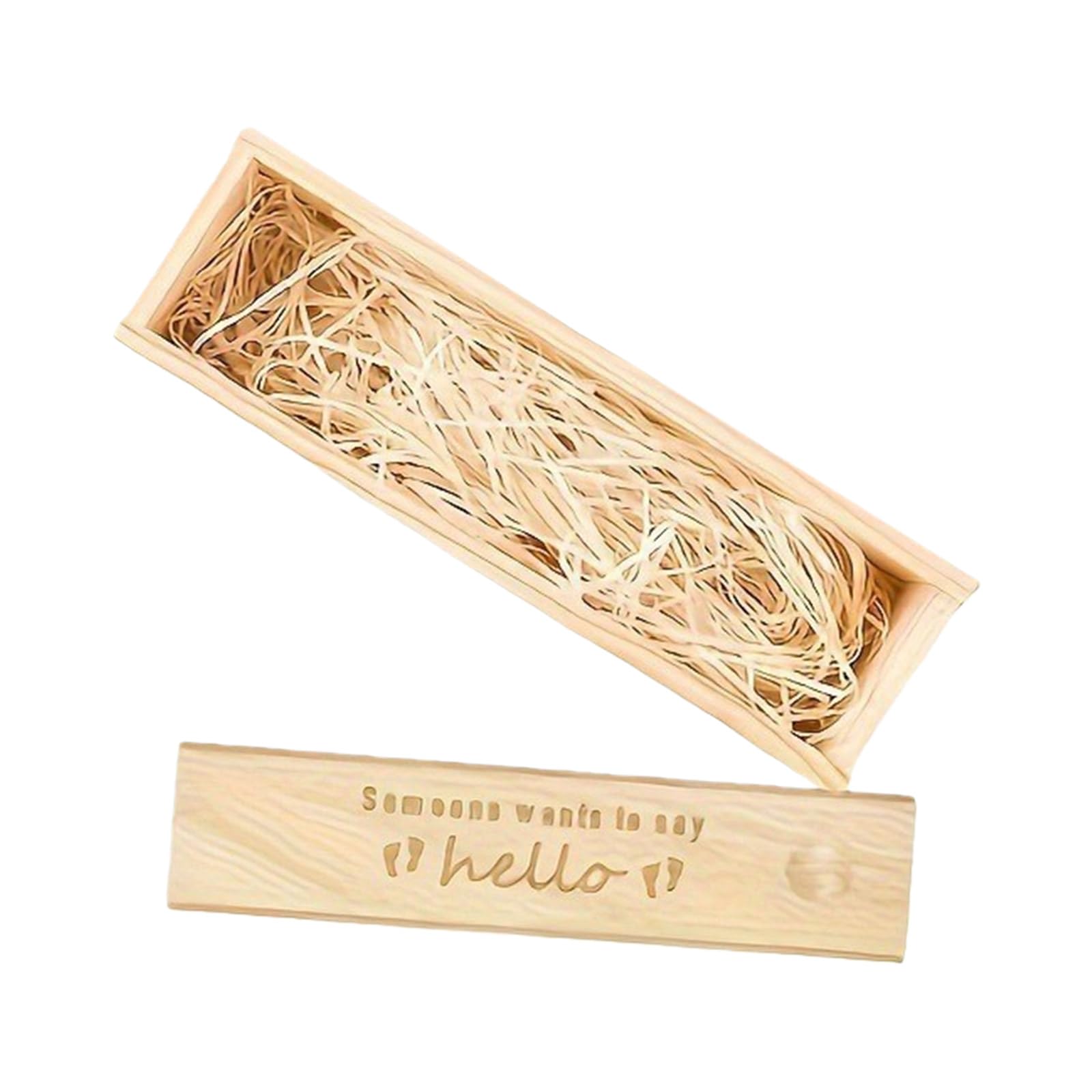 Wood Box for Pregnancy Sticks Ideal for Showers and Travel Wood Storage Box