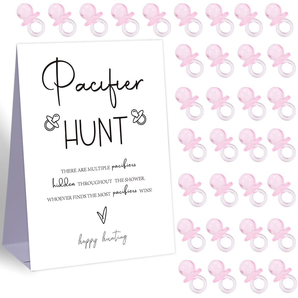 Pacifier Hunt Baby Shower Games,Rustic Baby Shower Games Gender Neutral,pacifiers for baby shower game,Gender Reveal Games,Baby Shower Decoration,1