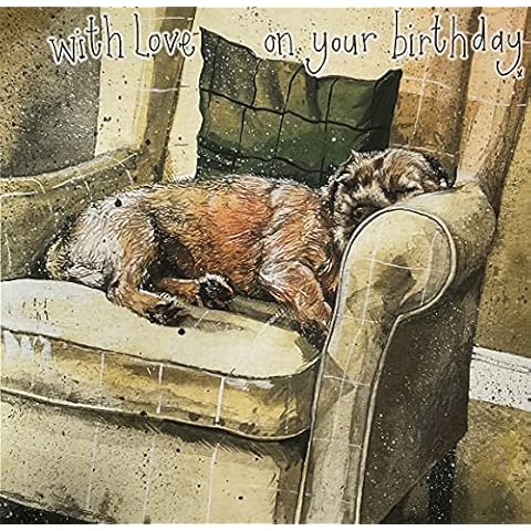 ALEX CLARK Happy Birthday Dog Card Cover