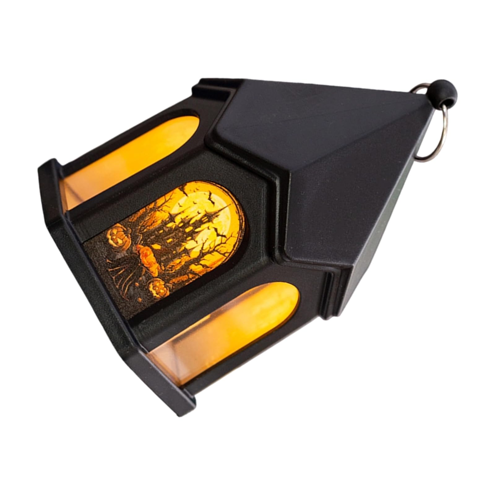 DRTLPMB Fall Season LED Decor, Black House Form with Warm Light for Tabletop and Shop Display Accent Scenes Indoors Party Accent Light Halloween Shelf Display Counter