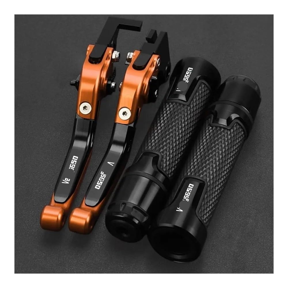 Mlioju D Motorcycle Clutch Lever Motorcycle Brake Handle Ve&Rsys650 Adjustable Clutch Brake Levers For Ve&Rsys650cc Versy S650 2006 2007 2008