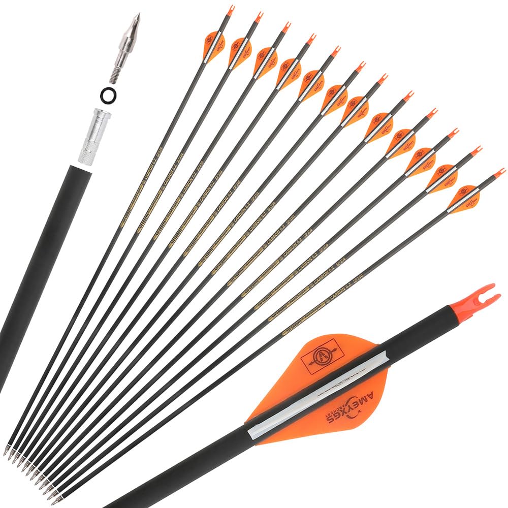 Flèches Aluminium 31 Pouces Spine 300 Avec Broadheads Pour Arc - Bleu - Neuf