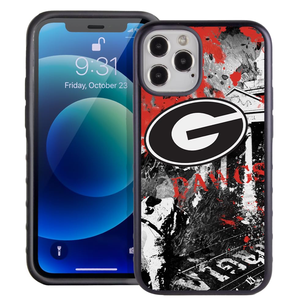 Guard Dog Case Compatible with iPhone 12 Pro Max - Military Grade - Rugged Two Piece Protection - Collegiate Licensed - Georgia Bulldogs - by Paulson Designs