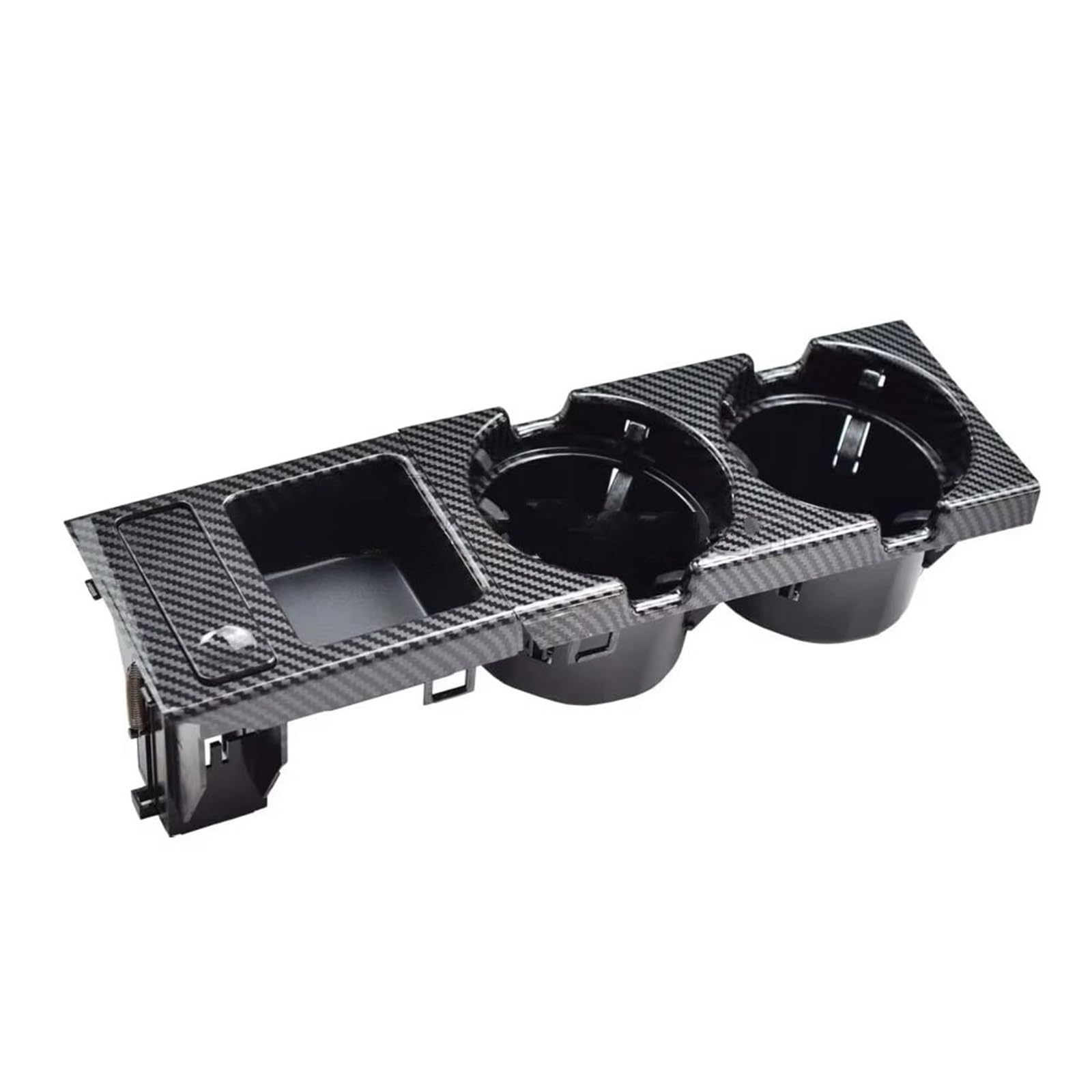 Kompatibel Mit Für 318is 1998 1999 Auto Schwarz/Kohlefaser Mittelkonsole Wasserbecherhalter Getränkeflaschenhalter Münzfach Becherhalter Auto(Carbon Fiber Set)