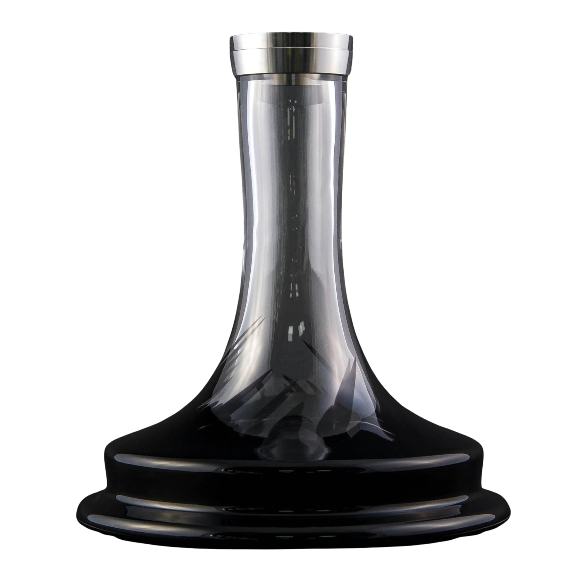 Union Fibonacci Hookah Base Black Premium Glass Hookah Base Elegant Design Solid Stability and Smooth Airflow