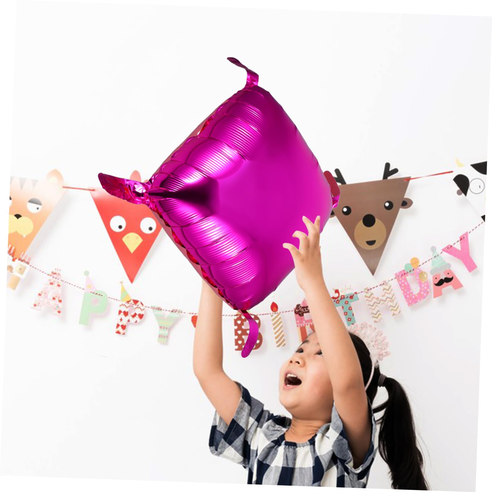 Quadratische Aufblasbare Ballons aus Aluminiumfolie | Partydekoration für Schulklassen Treffen, Brautparty, Stilvoll und Schick, 50 Stück-pack