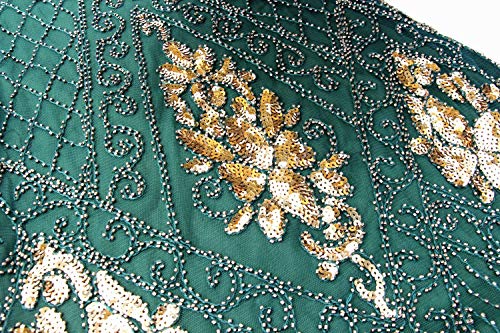 Image of Women 1920s Gatsby Vintage Sequin Flapper Fringe Party Plus Dress with 20s Accessories Set