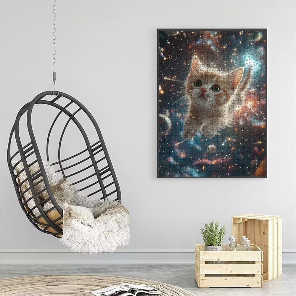 Puzzle 4000 Pezzi, Gatto Stellare 3D Puzzle per Adulti Impegnativo, Educa Puzzles Artistico, Divertente E Stimolante Puzzles Decorativo per La Famiglia, Regalo e Decorazione Pareti DX0YL6-946