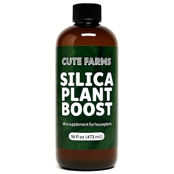 Cute Farms Silica Plant Boost, Strengthens Stems & Leaves, Boosts Plant Resilience & Growth 16 oz Liquid Supplement